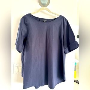 Cos Navy poplin shirt